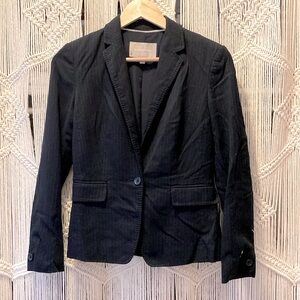 Banana Republic Dark Blue Pinstripe Blazer
